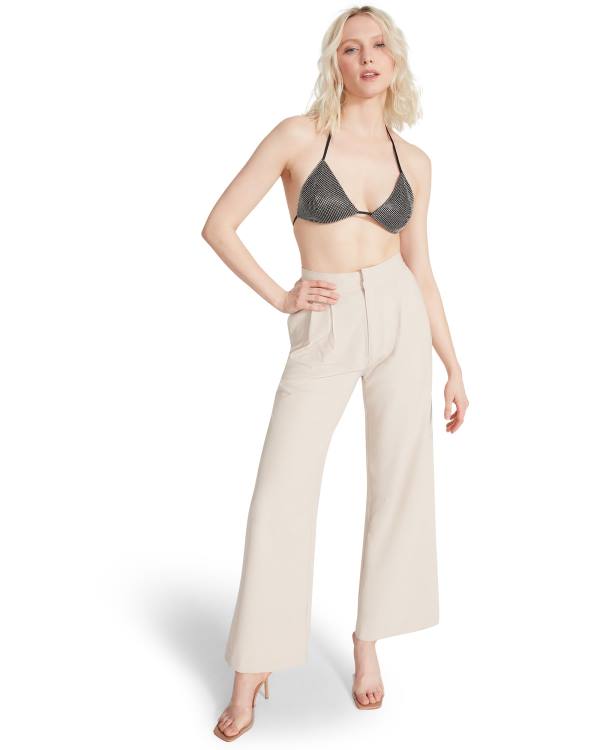 Steve Madden High Waisted Trouser Ivory Byxor Dam Vita | SM-951HI