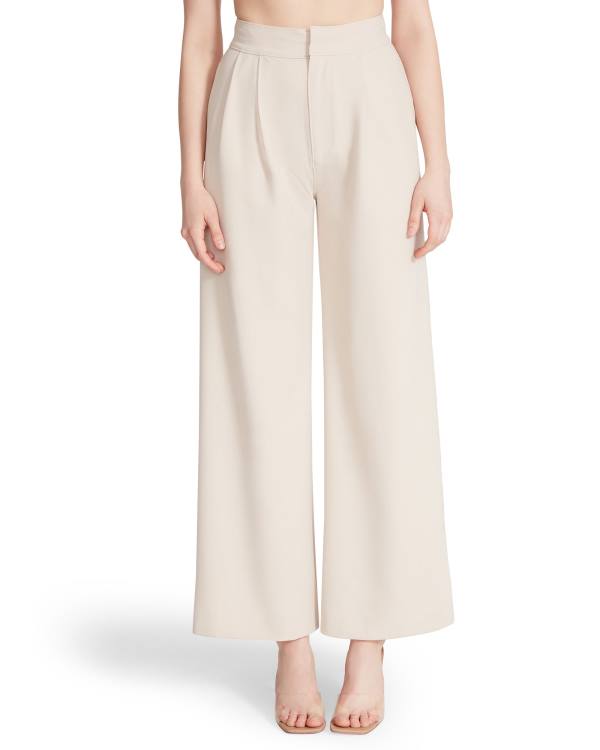 Steve Madden High Waisted Trouser Ivory Byxor Dam Vita | SM-951HI