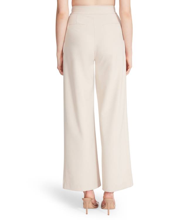 Steve Madden High Waisted Trouser Ivory Byxor Dam Vita | SM-951HI