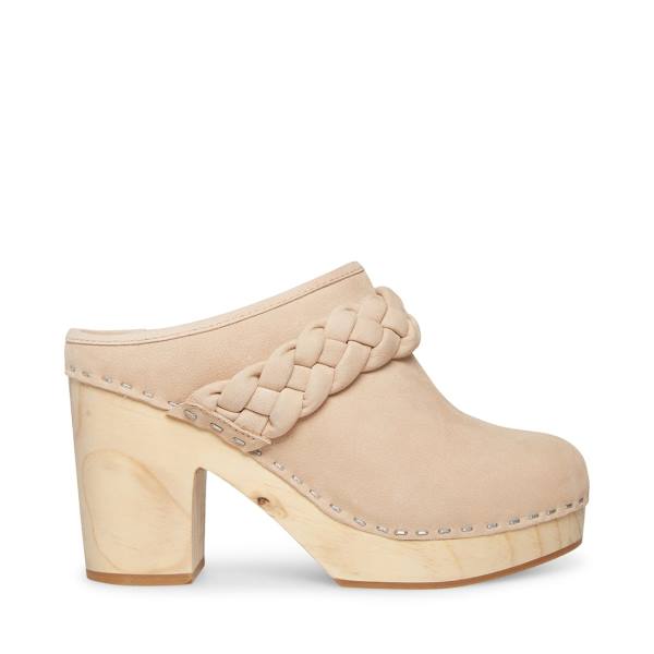 Steve Madden Highland Tan Nubuck Heel Högklackade Skor Dam Bruna | SM-450TQ