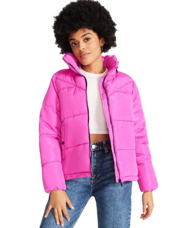 Steve Madden Hot Puffer Jacka Dam Rosa | SM-943YH