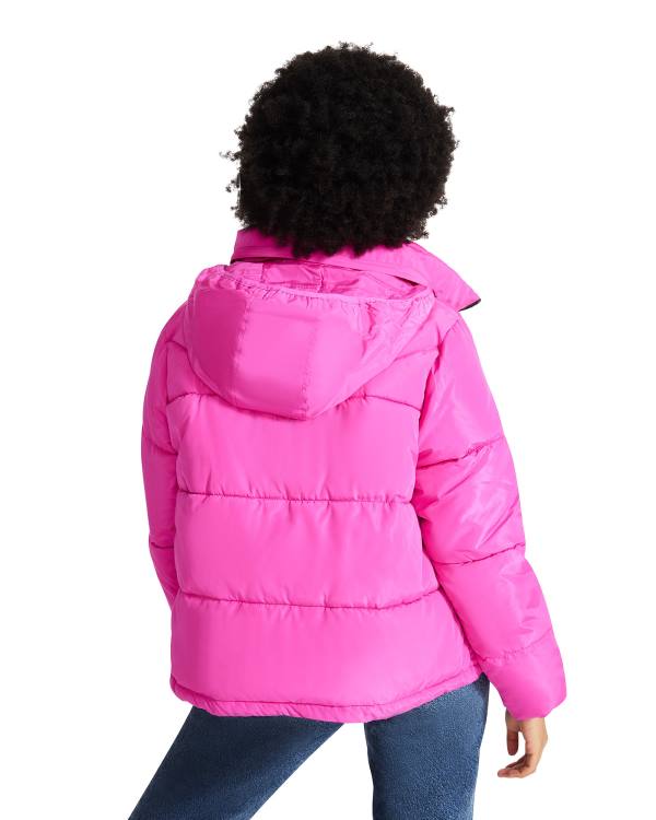 Steve Madden Hot Puffer Jacka Dam Rosa | SM-943YH