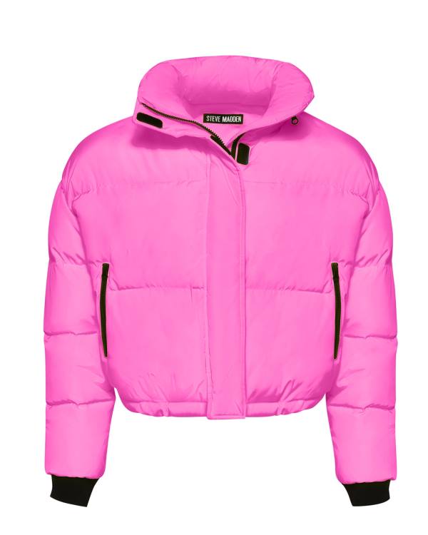 Steve Madden Hot Puffer Jacka Dam Rosa | SM-943YH