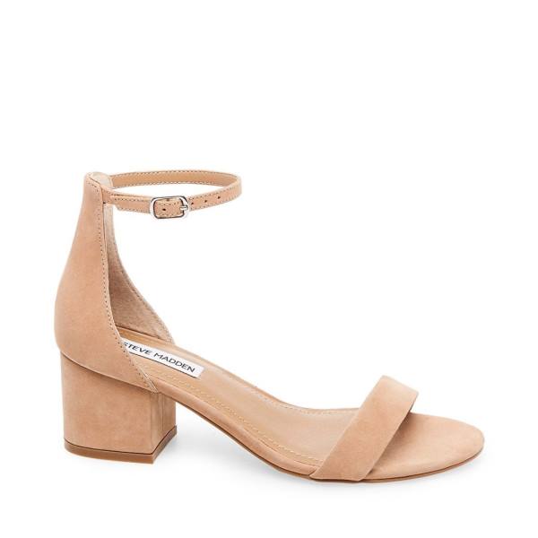 Steve Madden Ireneew Tan Nubuck Heel Högklackade Skor Dam Bruna | SM-976PZ