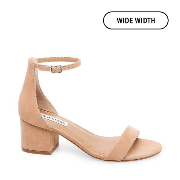 Steve Madden Ireneew Tan Nubuck Heel Högklackade Skor Dam Bruna | SM-976PZ