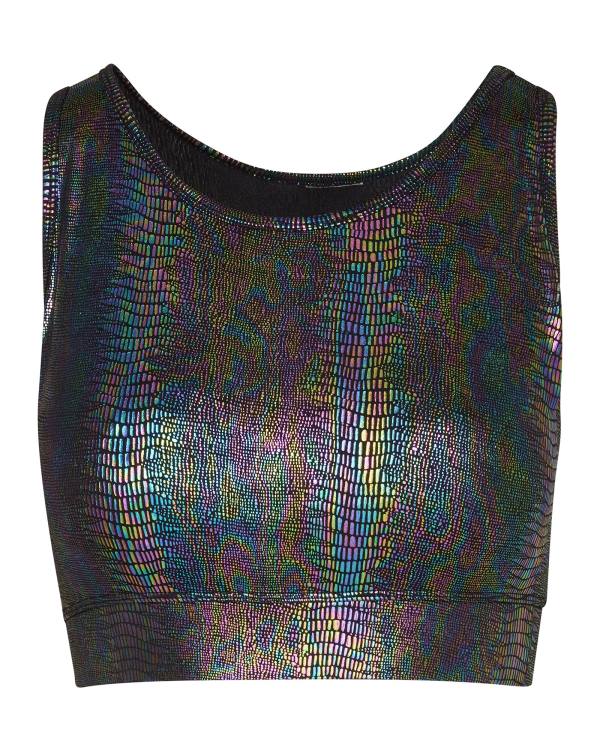 Steve Madden Iridescent Sports Bra Blast Dam Svarta | SM-741ES