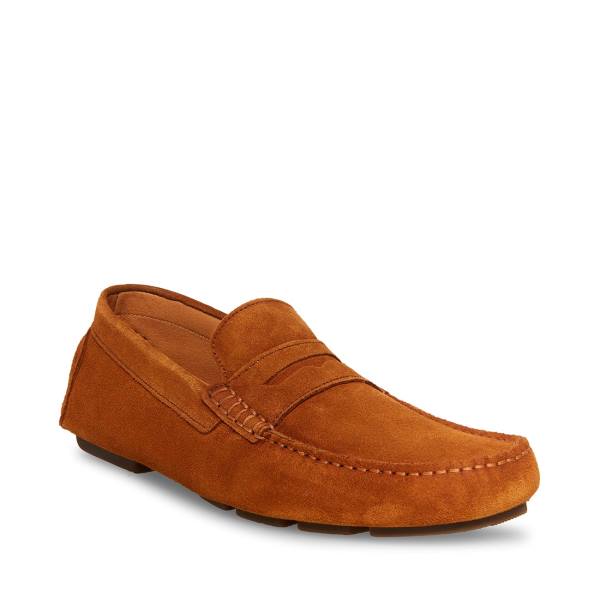 Steve Madden Italo Cognac Mocka Loafers Herr Bruna | SM-064BG