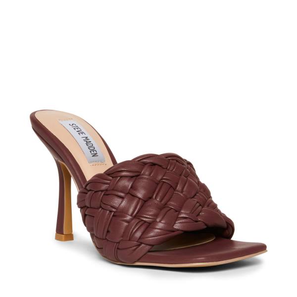 Steve Madden Jarina Burgundy Heel Högklackade Skor Dam Vinröda | SM-716RO