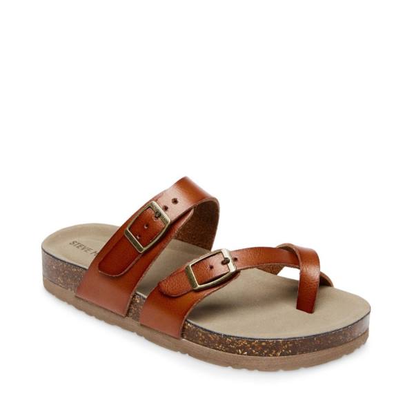 Steve Madden Jbeached Cognac Sandaler Barn Bruna | SM-081BO