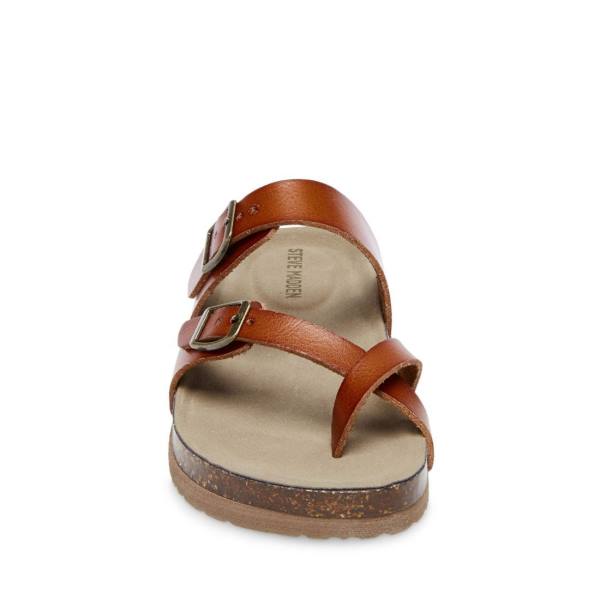 Steve Madden Jbeached Cognac Sandaler Barn Bruna | SM-081BO