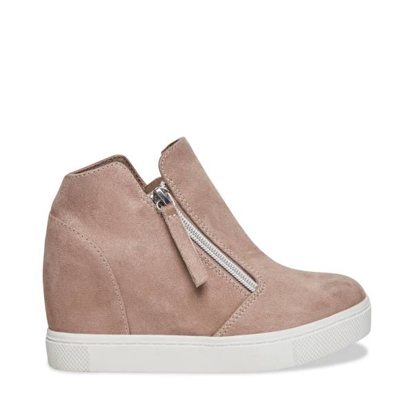 Steve Madden Jcaliber Taupe Sneakers Barn Grå Bruna | SM-093KR