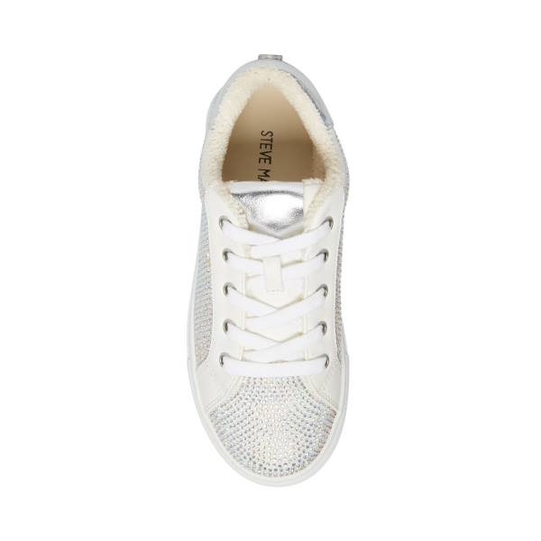 Steve Madden Jceecee Sneakers Barn Silver | SM-073NB