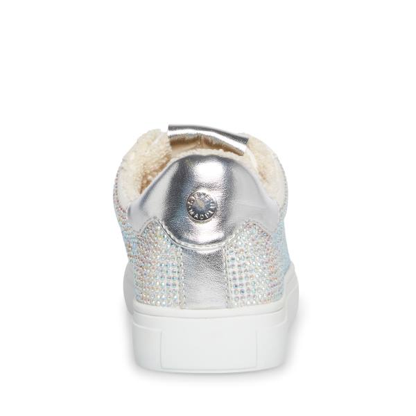 Steve Madden Jceecee Sneakers Barn Silver | SM-073NB