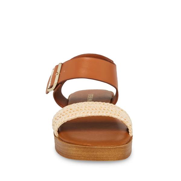 Steve Madden Jdestind Raffia Sandaler Barn Bruna | SM-156DC