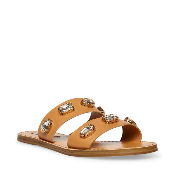 Steve Madden Jem Tan Sandaler Dam Bruna Olika Färger | SM-894DS