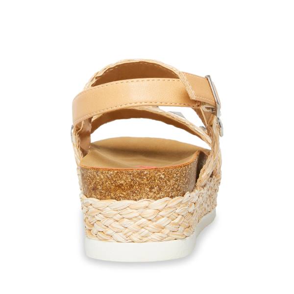 Steve Madden Jgemston Raffia Sandaler Barn Bruna | SM-246XL