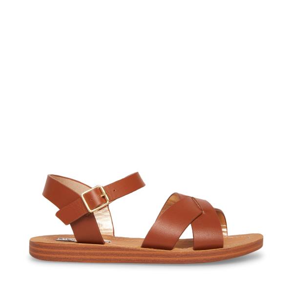 Steve Madden Jleague Cognac Sandaler Barn Bruna | SM-341XI