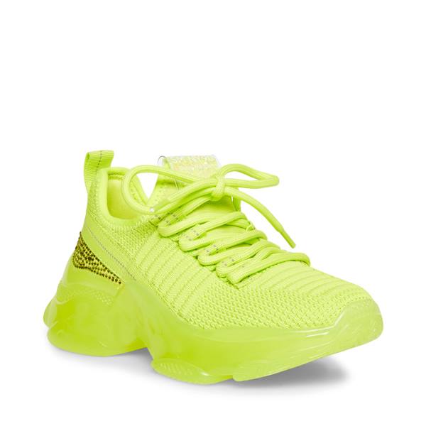 Steve Madden Jmaxima Neon Sneakers Barn Gula | SM-257EY