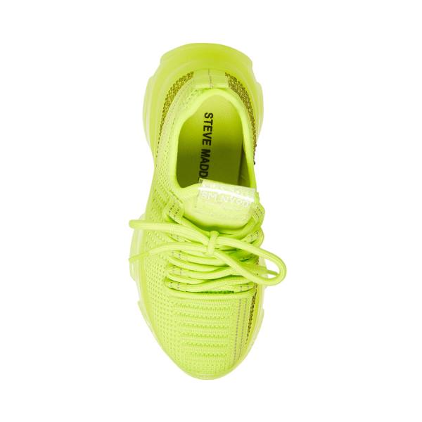 Steve Madden Jmaxima Neon Sneakers Barn Gula | SM-257EY