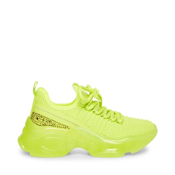 Steve Madden Jmaxima Neon Sneakers Barn Gula | SM-257EY