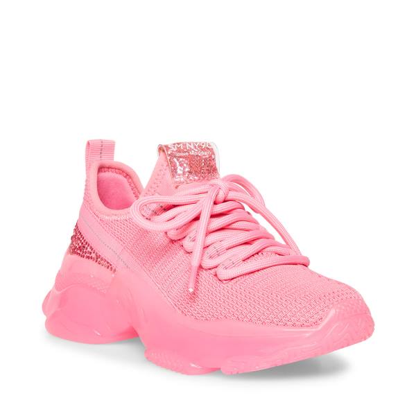 Steve Madden Jmaxima Neon Sneakers Barn Rosa | SM-349HC