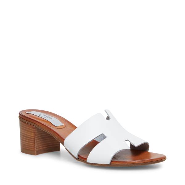 Steve Madden Joya Läder Sandaler Dam Vita | SM-265XG