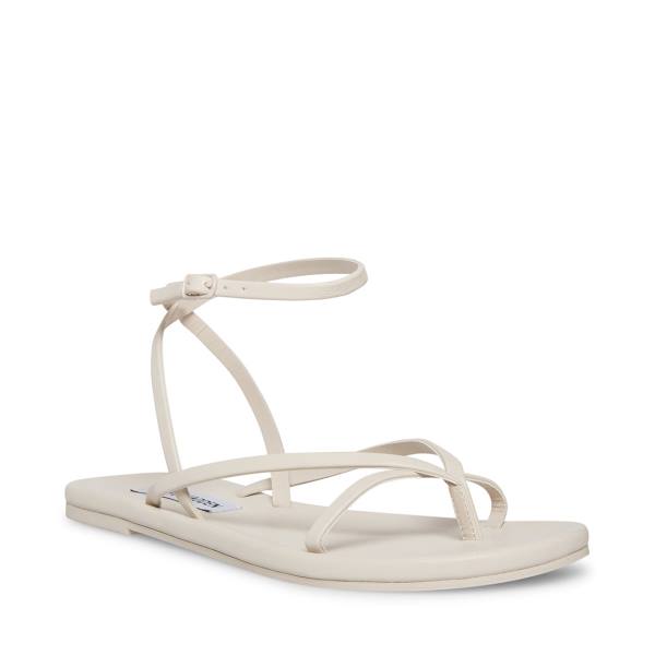 Steve Madden Juno Bone Sandaler Dam Beige | SM-486QS