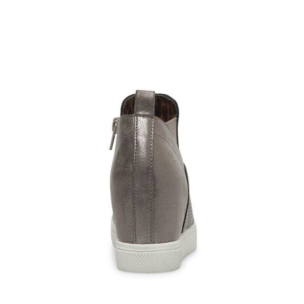 Steve Madden Jwrangle Pewter Sneakers Barn Blå Grå | SM-521YH