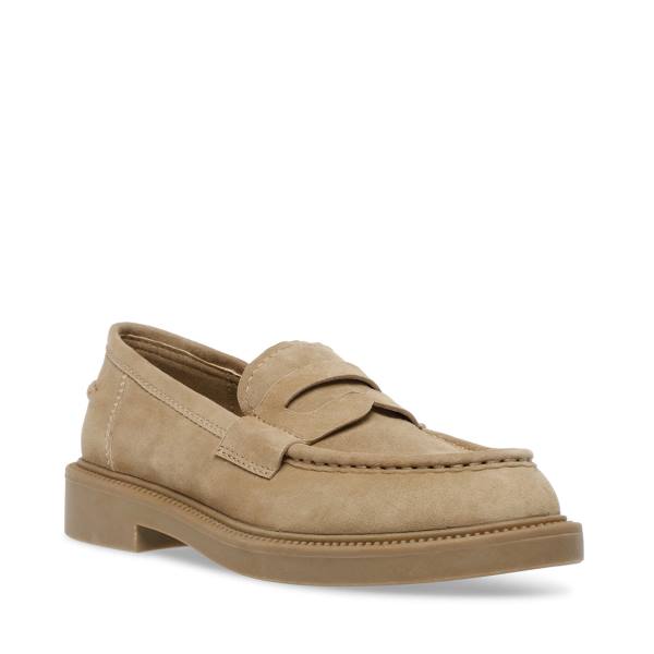 Steve Madden Kallen Sand Mocka Loafers Dam Bruna | SM-254FL