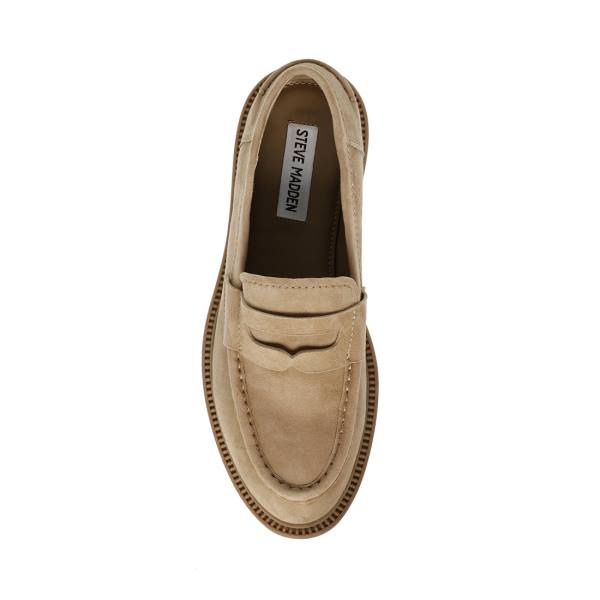 Steve Madden Kallen Sand Mocka Loafers Dam Bruna | SM-254FL