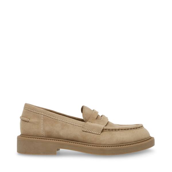 Steve Madden Kallen Sand Mocka Loafers Dam Bruna | SM-254FL