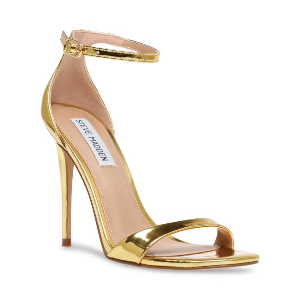 Steve Madden Kassandra Heel Högklackade Skor Dam Guld | SM-295DU