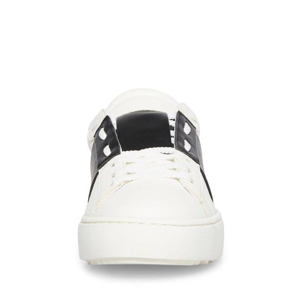 Steve Madden Keaton Sneakers Dam Vita Svarta | SM-251CN