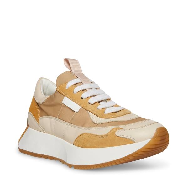 Steve Madden Korry Natural Sneakers Dam Beige Olika Färger | SM-185EI