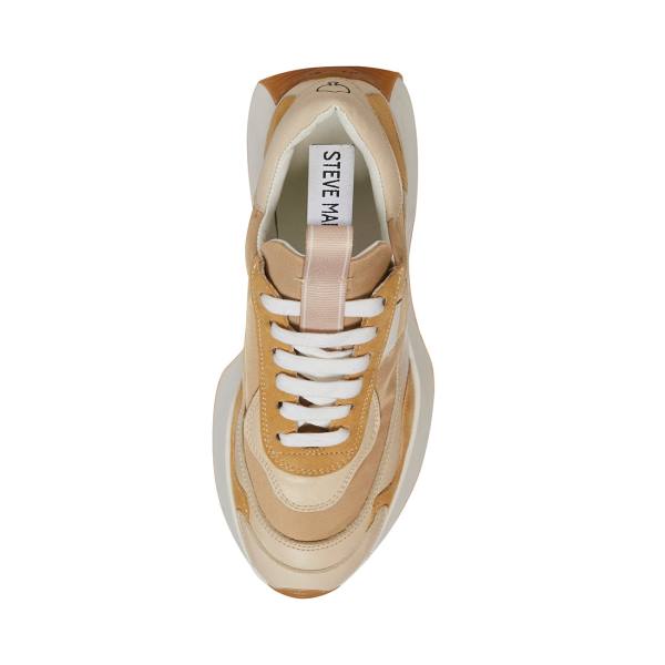 Steve Madden Korry Natural Sneakers Dam Beige Olika Färger | SM-185EI