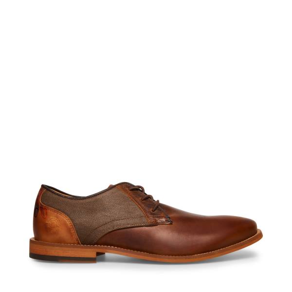 Steve Madden Lad Cognac Läder Finskor Herr Bruna | SM-284FC