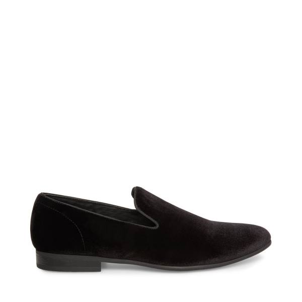 Steve Madden Laight Velvet Loafers Herr Svarta | SM-396EB