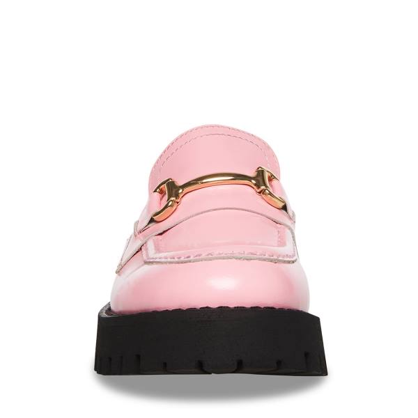 Steve Madden Lando Läder Loafers Dam Rosa | SM-275QK