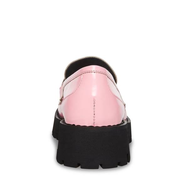 Steve Madden Lando Läder Loafers Dam Rosa | SM-275QK