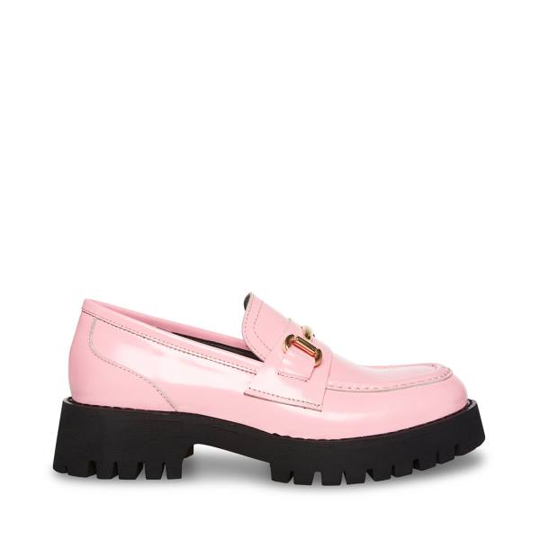 Steve Madden Lando Läder Loafers Dam Rosa | SM-275QK