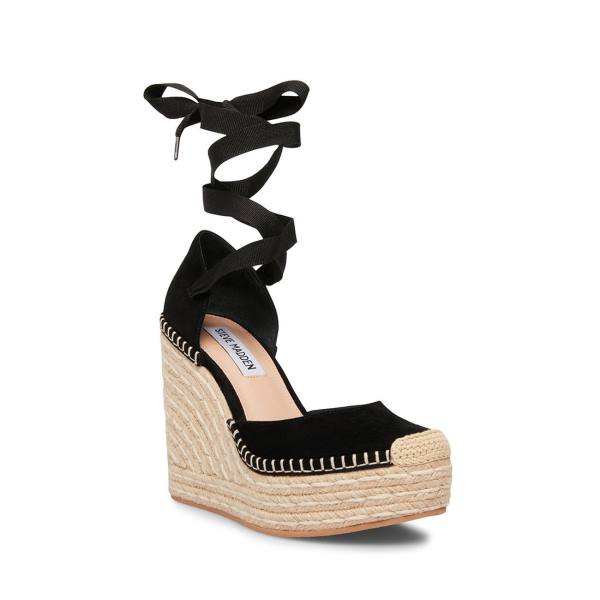 Steve Madden Lani Mocka Sandaler Dam Svarta | SM-932JL