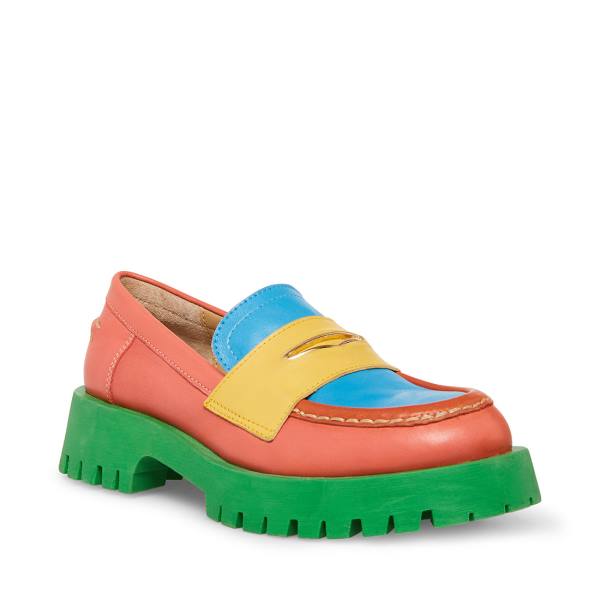 Steve Madden Lawrence Bright Loafers Dam Ljusolika Färger | SM-153TE