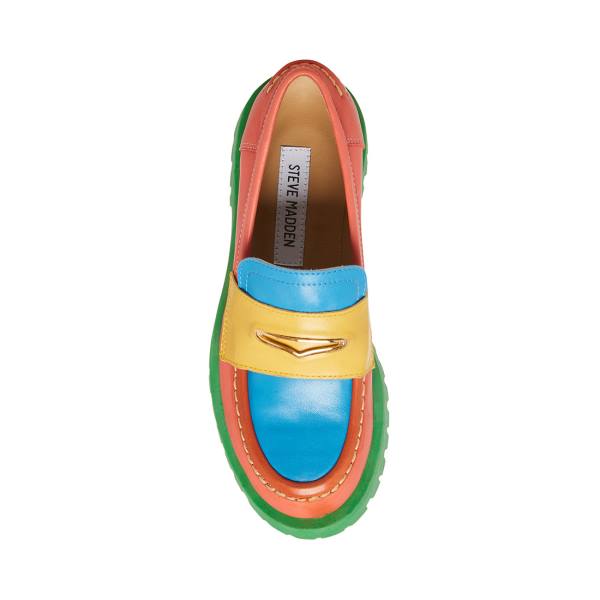 Steve Madden Lawrence Bright Loafers Dam Ljusolika Färger | SM-153TE