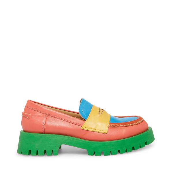 Steve Madden Lawrence Bright Loafers Dam Ljusolika Färger | SM-153TE