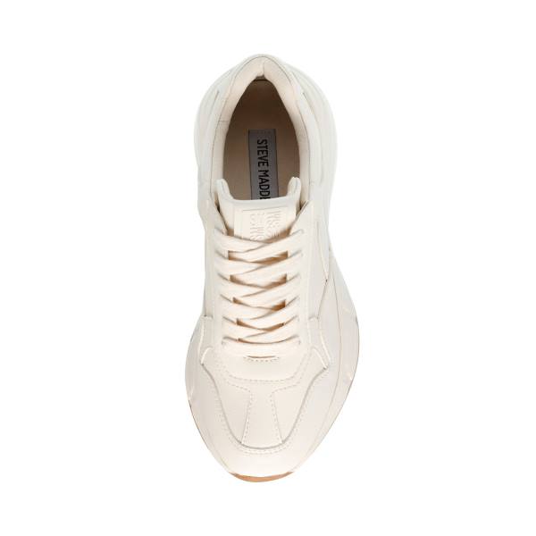 Steve Madden Leader Bone Sneakers Dam Beige | SM-458LP