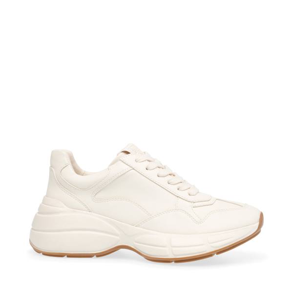 Steve Madden Leader Bone Sneakers Dam Beige | SM-458LP