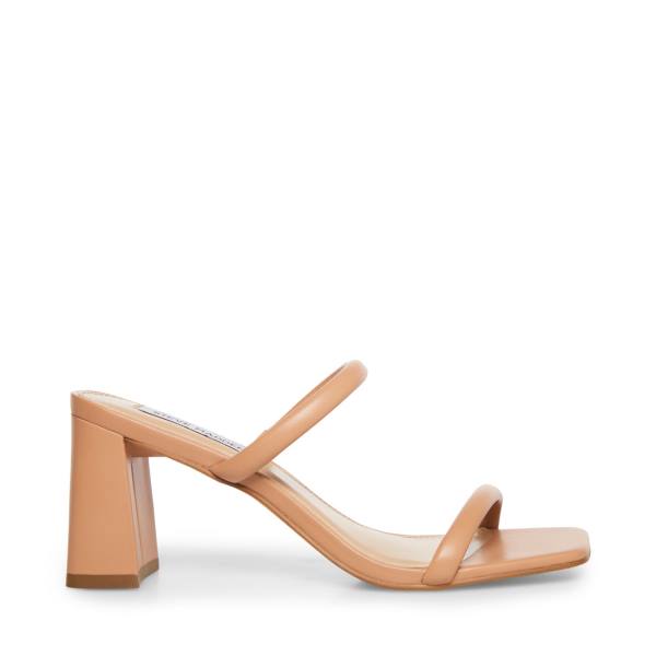 Steve Madden Lilah Tan Heel Högklackade Skor Dam Bruna | SM-805WG