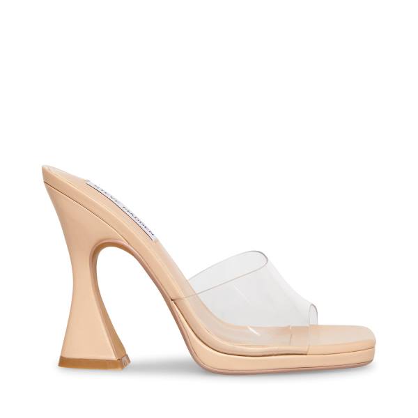 Steve Madden Lipa Heel Högklackade Skor Dam Clear | SM-428YW