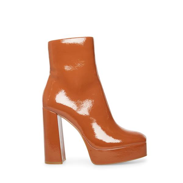 Steve Madden Luisina Cognac Lack Kängor Dam Bruna | SM-813XL