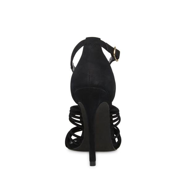 Steve Madden Lydia Nubuck Heel Högklackade Skor Dam Svarta | SM-305BL